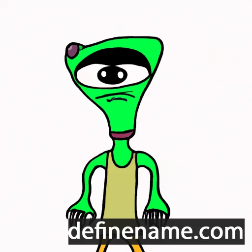 cartoon of the name Alienòr