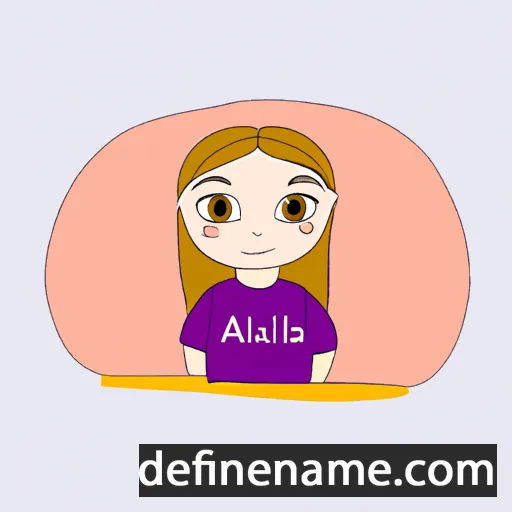 cartoon of the name Aliisa