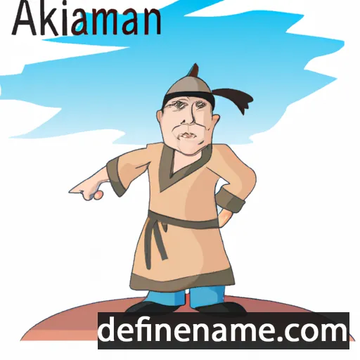 cartoon of the name Alikhan