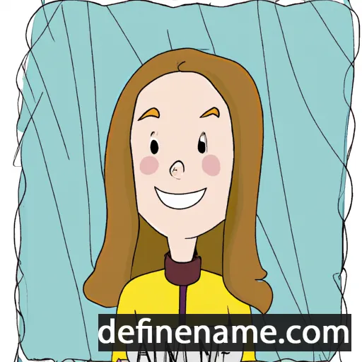 cartoon of the name Aline