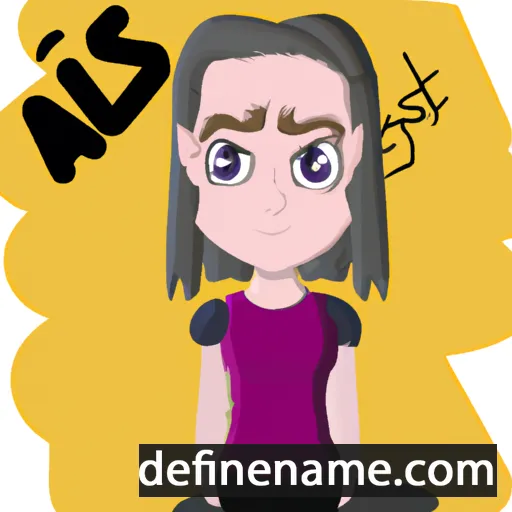 cartoon of the name Alis