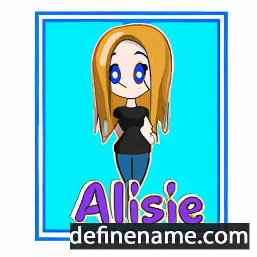 cartoon of the name Alise