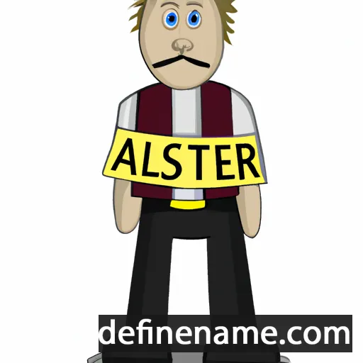 cartoon of the name Alister