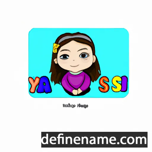 cartoon of the name Alisya