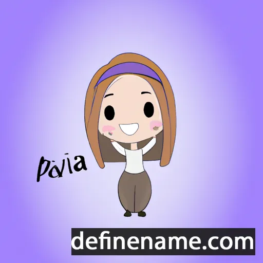 cartoon of the name Alivia