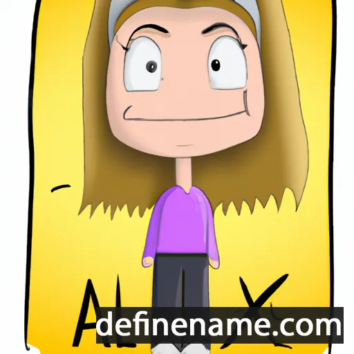 cartoon of the name Alix