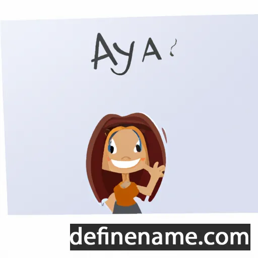 cartoon of the name Aliya