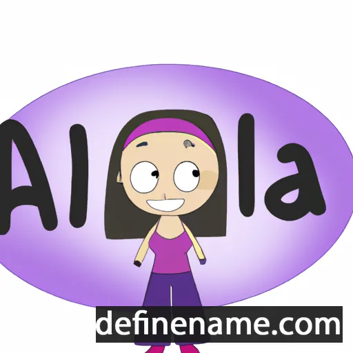 cartoon of the name Alla