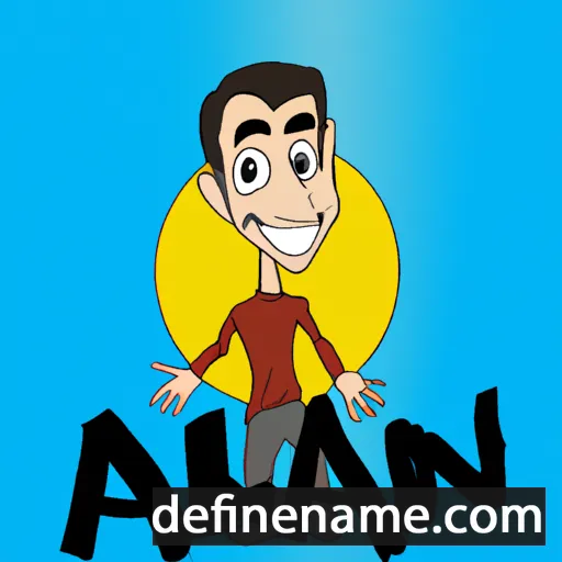 cartoon of the name Allan