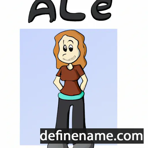 cartoon of the name Alle