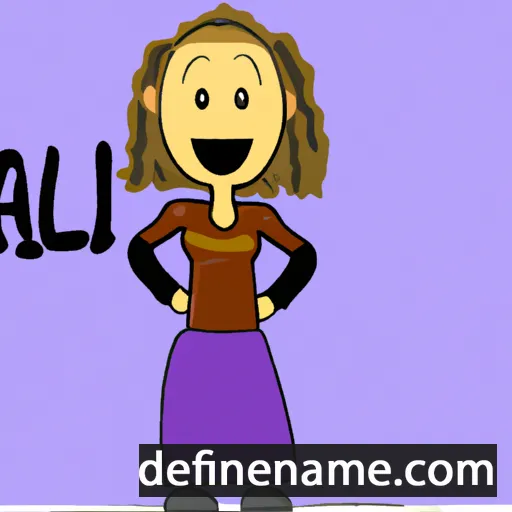 cartoon of the name Alli