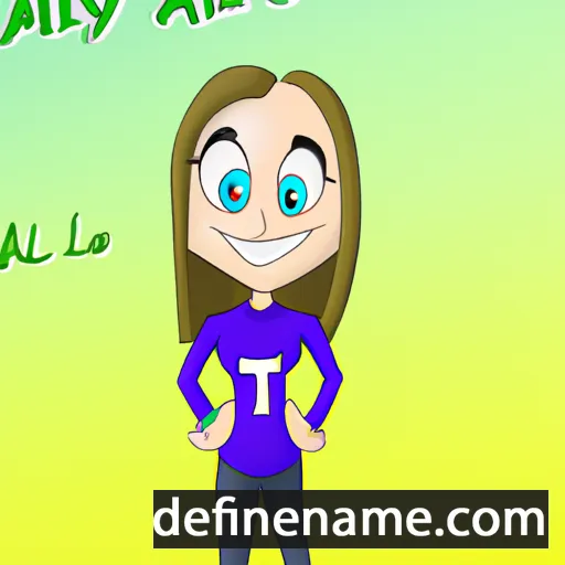 cartoon of the name Ally