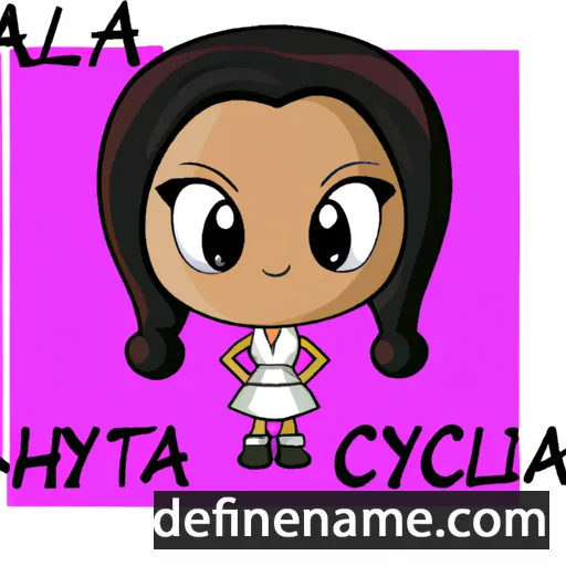 cartoon of the name Allycia