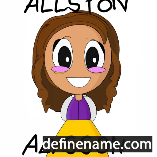 cartoon of the name Allyson