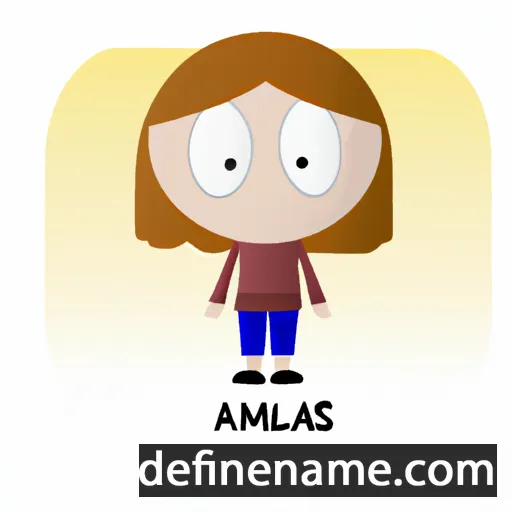 cartoon of the name Almas