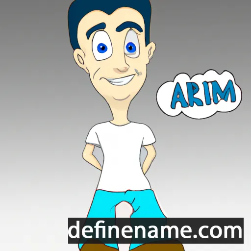 cartoon of the name Almir