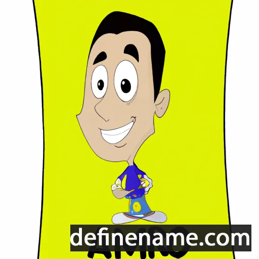 cartoon of the name Almiro