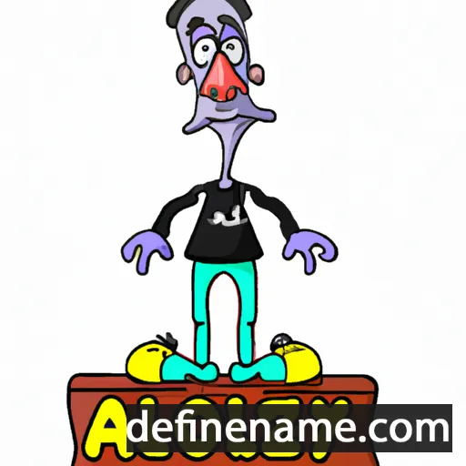 cartoon of the name Alojzy