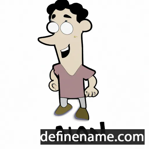 cartoon of the name Alon