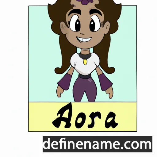 cartoon of the name Alora