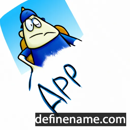 cartoon of the name Alp