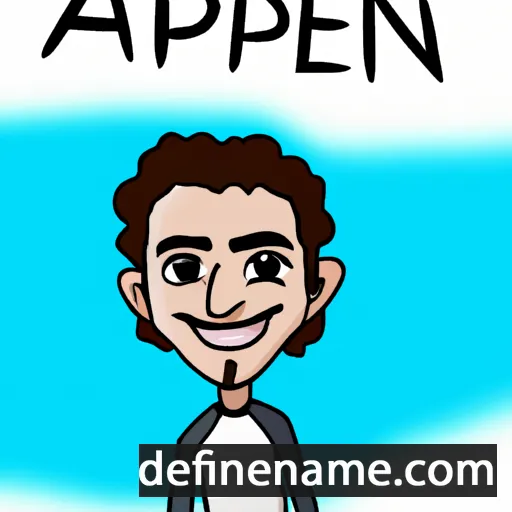 cartoon of the name Alperen