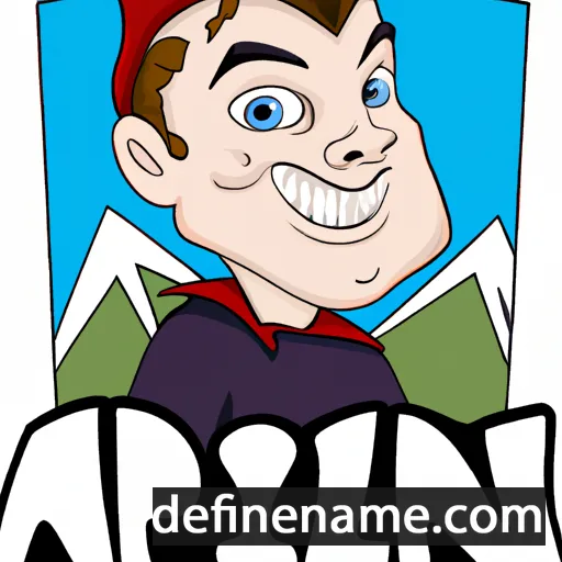 cartoon of the name Alpin