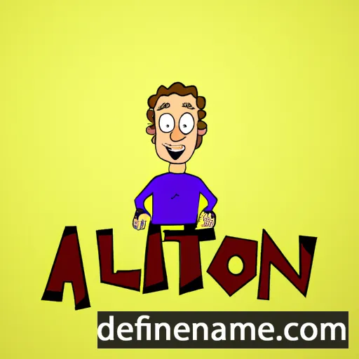 cartoon of the name Alton