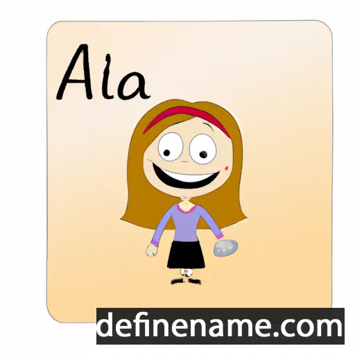 cartoon of the name Alvilda