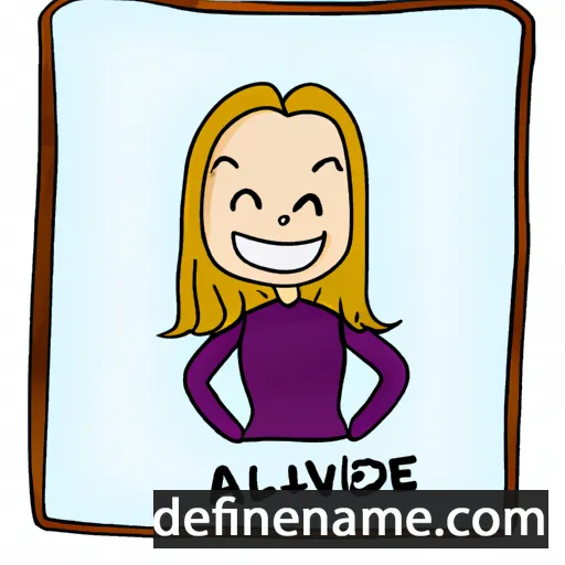 cartoon of the name Alvilde