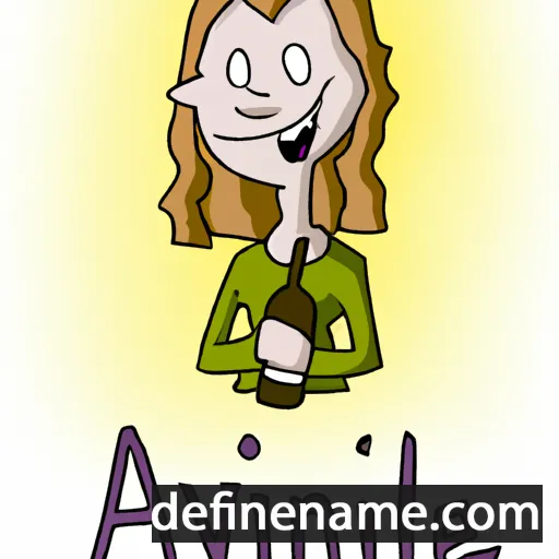 cartoon of the name Alwine