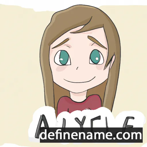 cartoon of the name Alyce