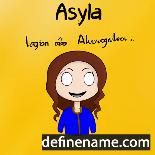 cartoon of the name Alysa