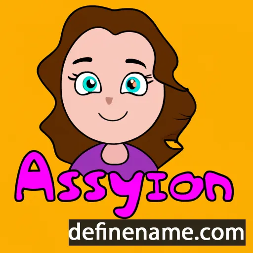 cartoon of the name Alyson