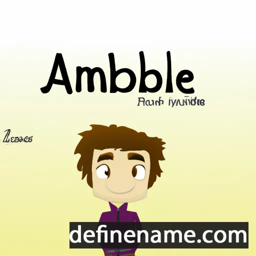 cartoon of the name Amable