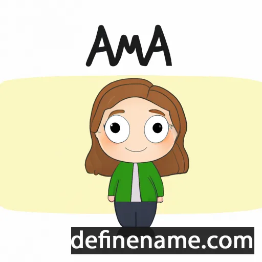 cartoon of the name Amaia