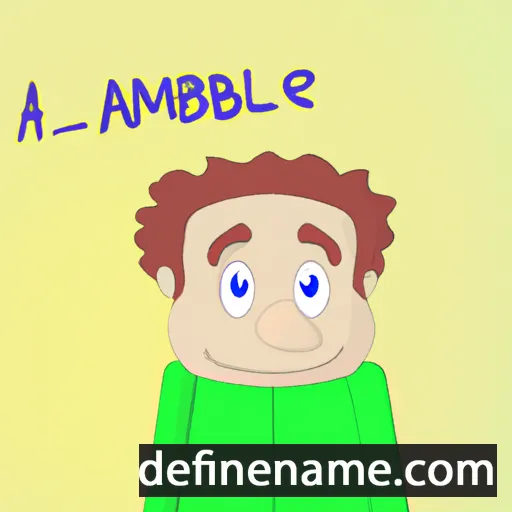 cartoon of the name Amalbert