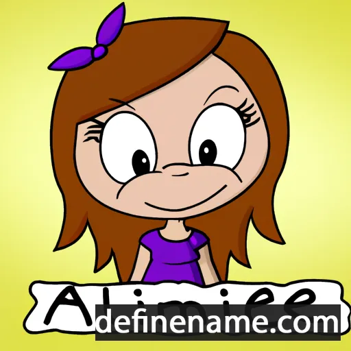 cartoon of the name Amalie