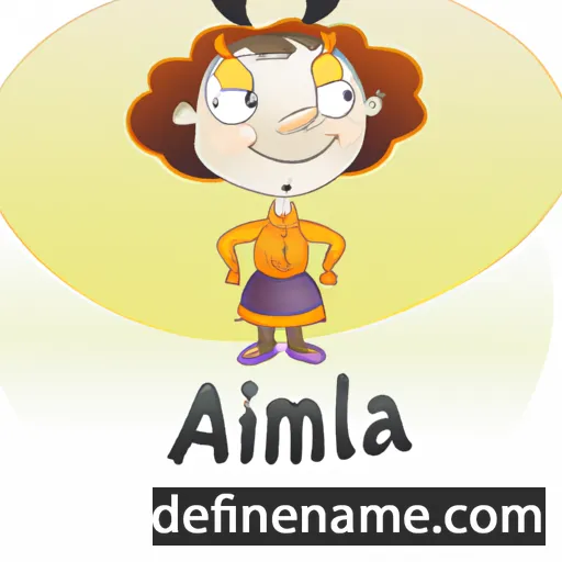 cartoon of the name Amalija