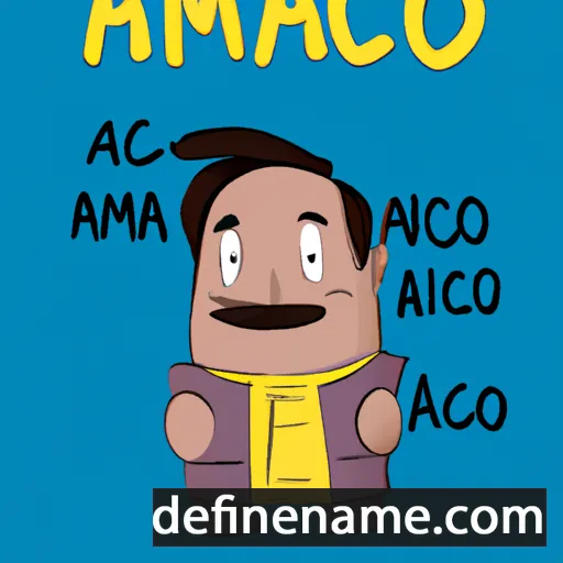 cartoon of the name Amancio