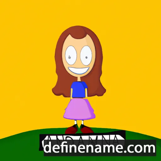 cartoon of the name Amanda