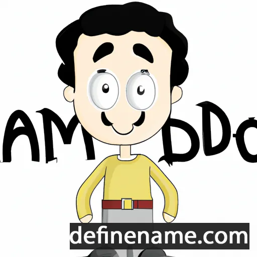 cartoon of the name Amando