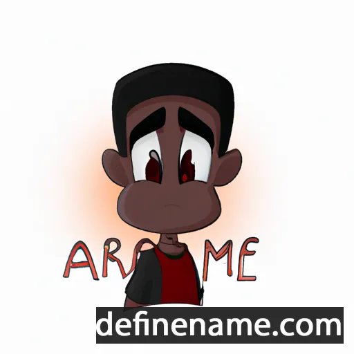 cartoon of the name Amare