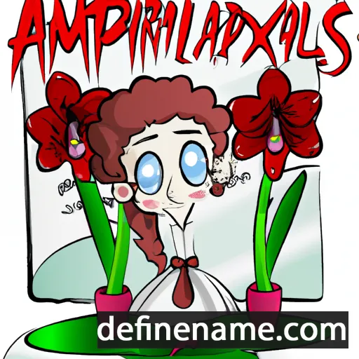 cartoon of the name Amaryllis