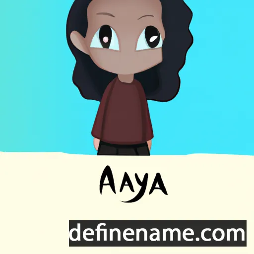 cartoon of the name Amaya