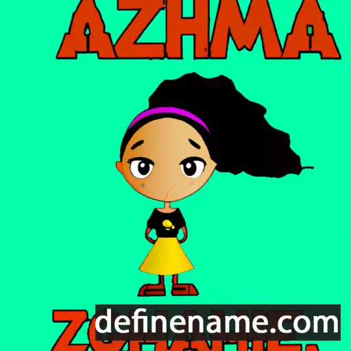 cartoon of the name Amaziah