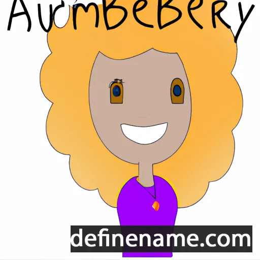 cartoon of the name Amberly