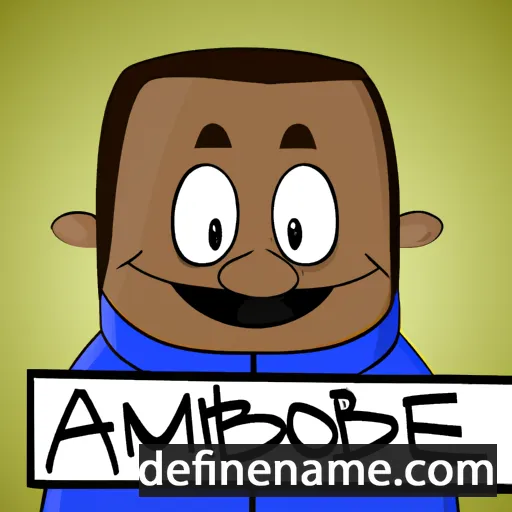 cartoon of the name Ambroise