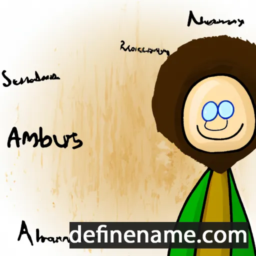 cartoon of the name Ambrus