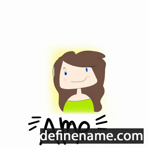 cartoon of the name Amée